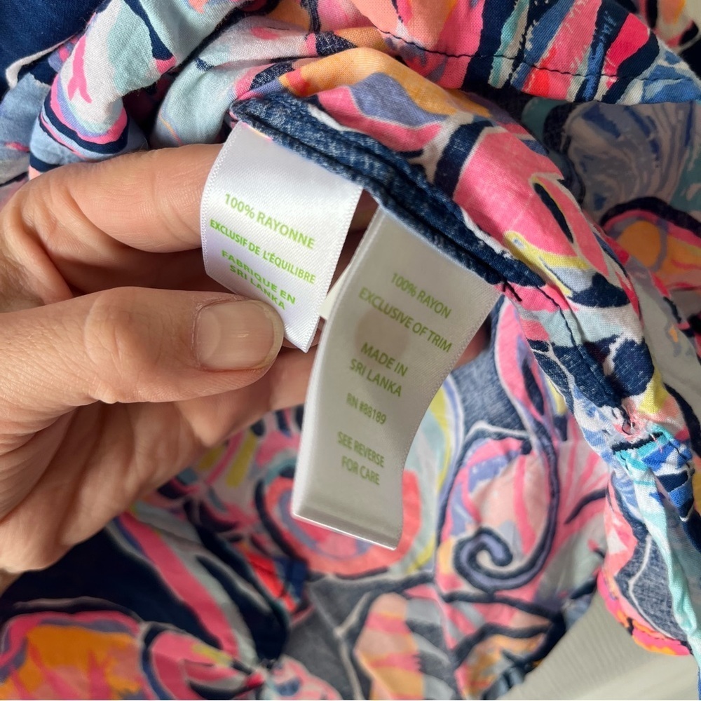 Lilly Pulitzer Willa Tunic Top Nauti Boho Bateau Size XXS - Picture 4 of 5
